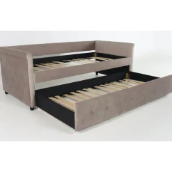 3S. x Home Lit simple gigogne Garry Velours Taupe