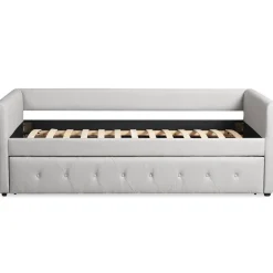 3S. x Home Lit simple gigogne Garry Tissu Beige grisé Hot