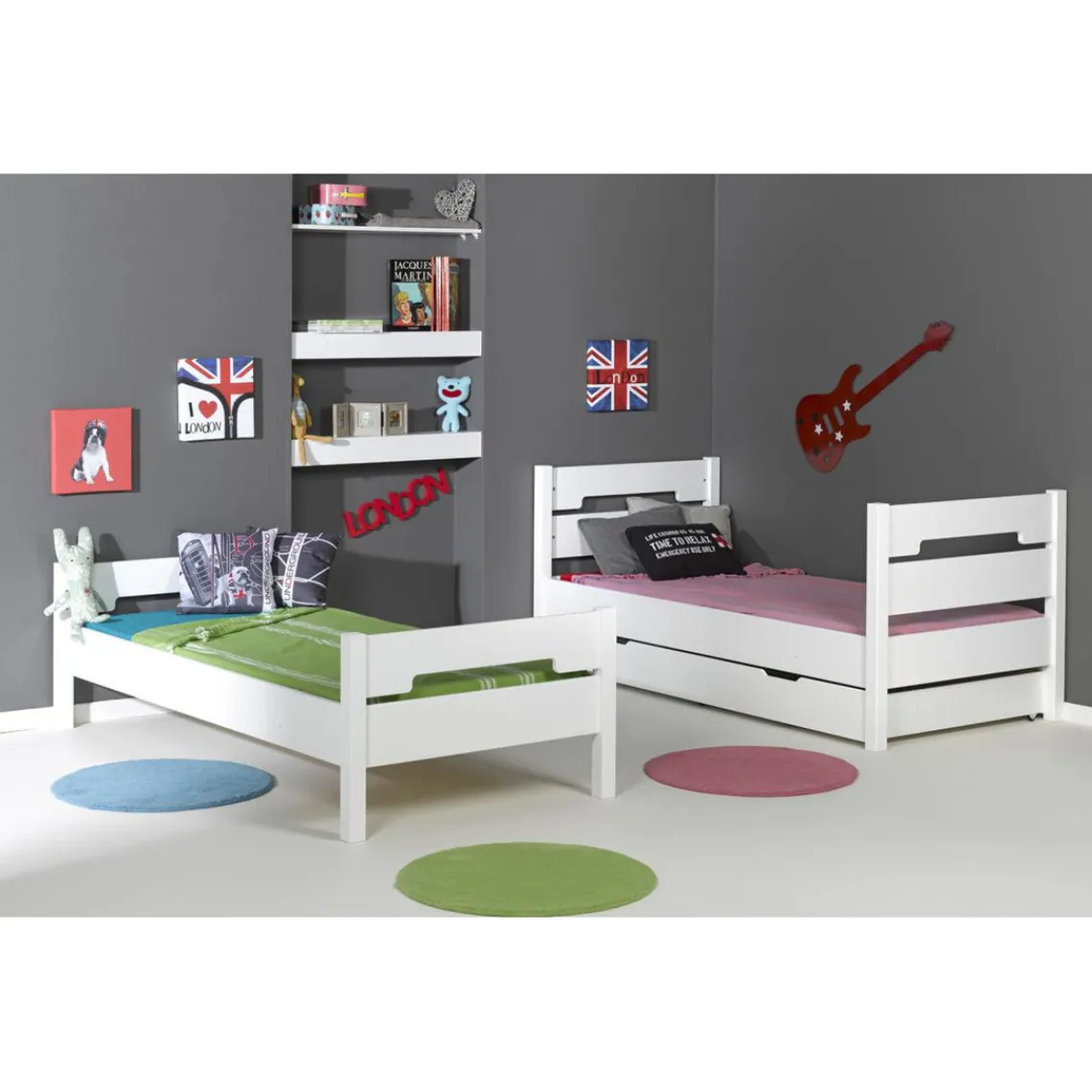 3S. x Home Lit superposable MILO 90*190 Blanc Clearance