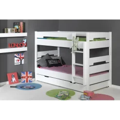 3S. x Home Lit superposable MILO 90*190 Blanc Clearance