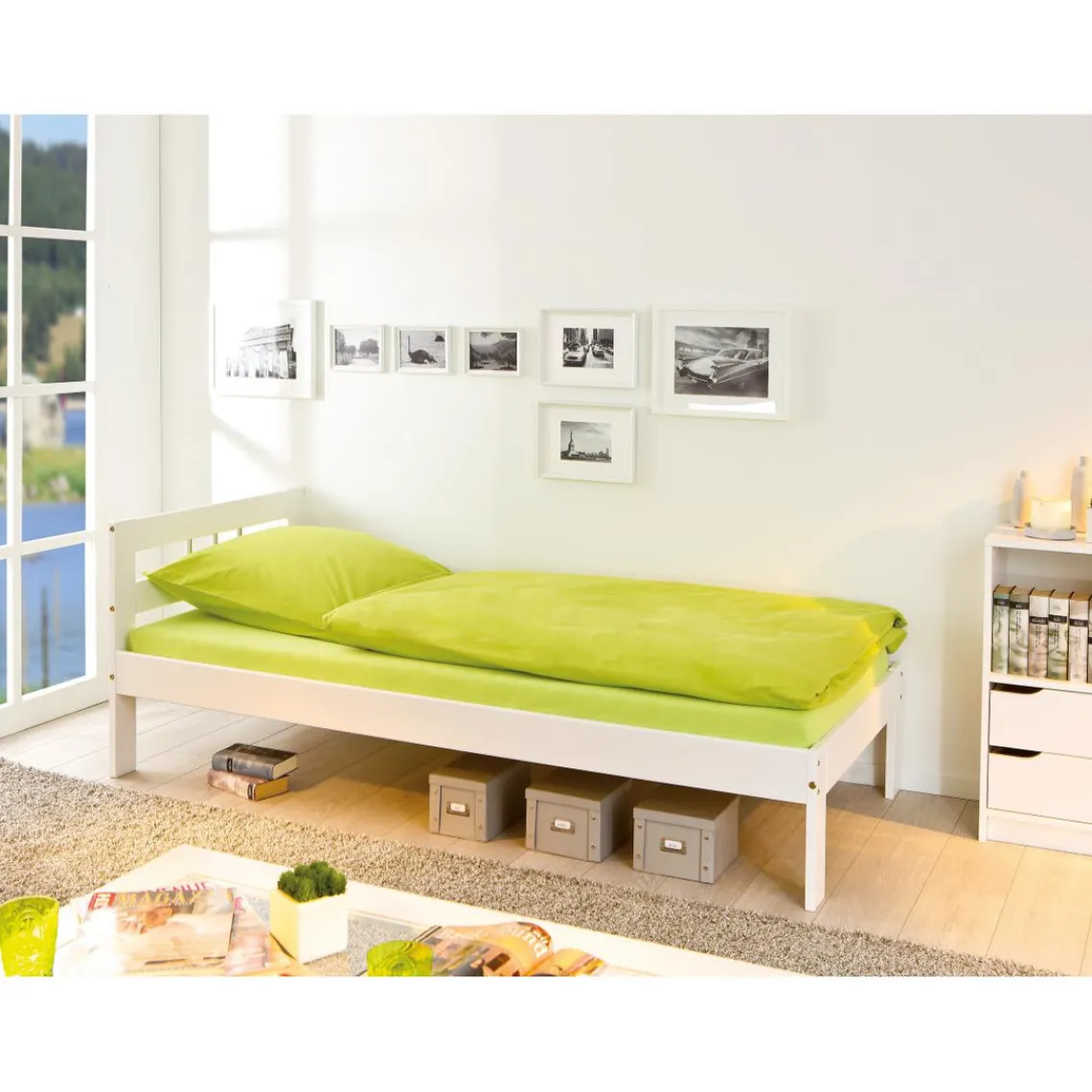 3S. x Home Lit 90x200 blanc WAKA Online