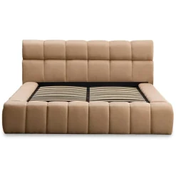 3S. x Home Lit-coffre complet avec rebords matelassés Challow Tissu Beige Best