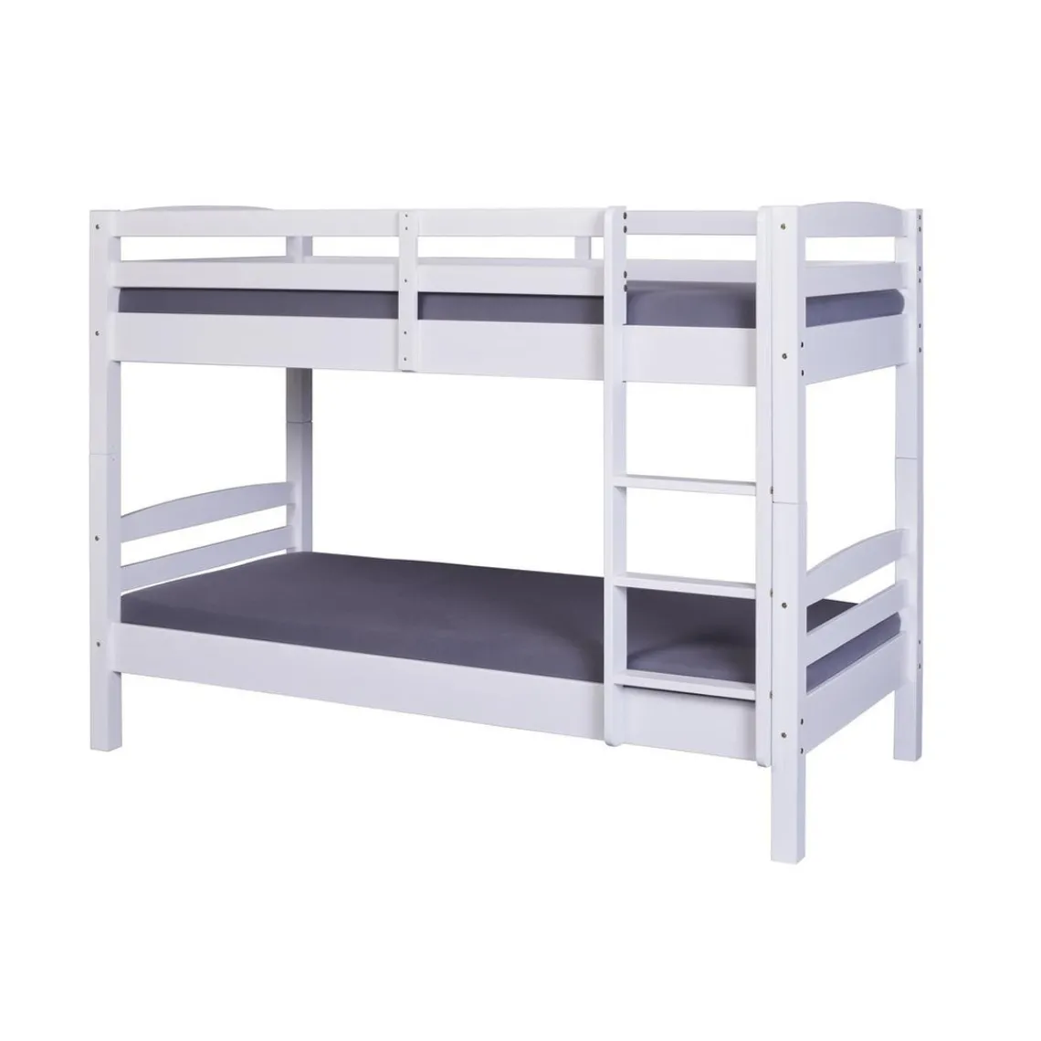 3S. x Home Lits superposés Sécables Blanc en Pin massif ADLEI New