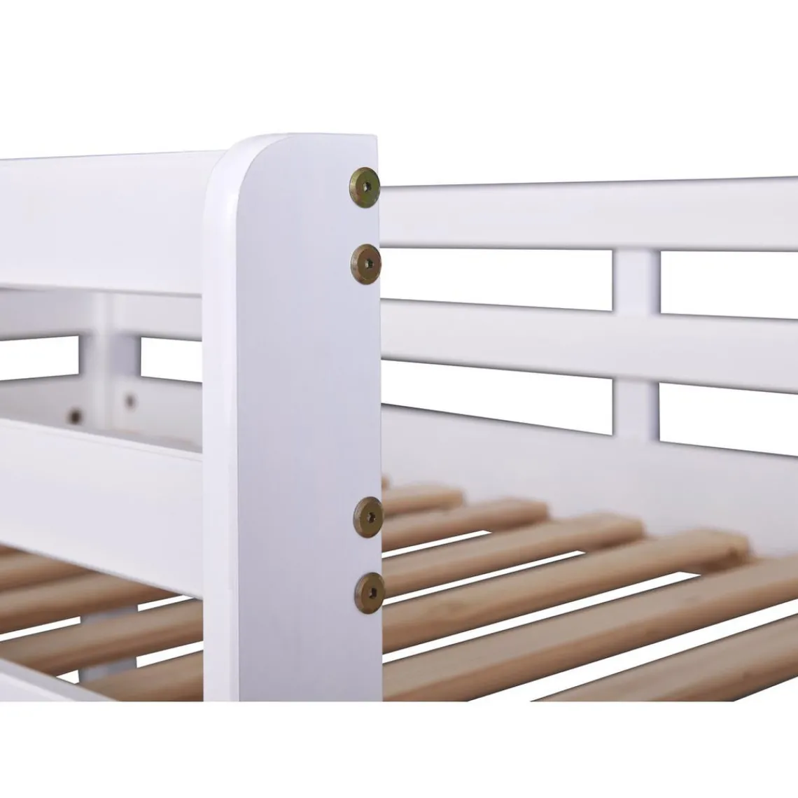 3S. x Home Lits superposés Sécables Blanc en Pin massif ADLEI New