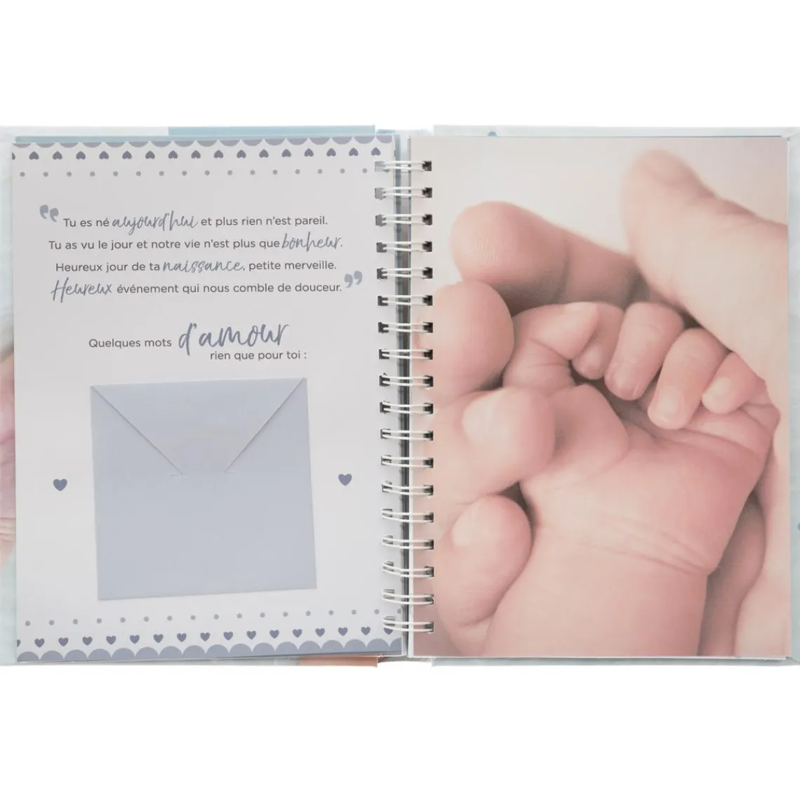 3S. x Home Livre Naissance 100 Pages bleu New
