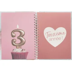 3S. x Home Livre Naissance 100 Pages bleu New
