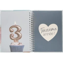 3S. x Home Livre Naissance 100 Pages bleu New