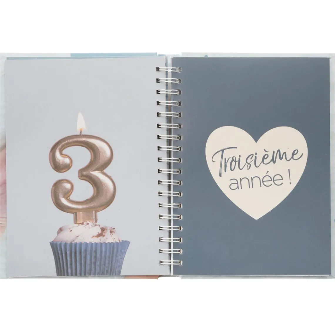 3S. x Home Livre Naissance 100 Pages bleu New
