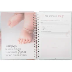 3S. x Home Livre Naissance 100 Pages bleu New