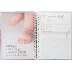 3S. x Home Livre Naissance 100 Pages bleu New