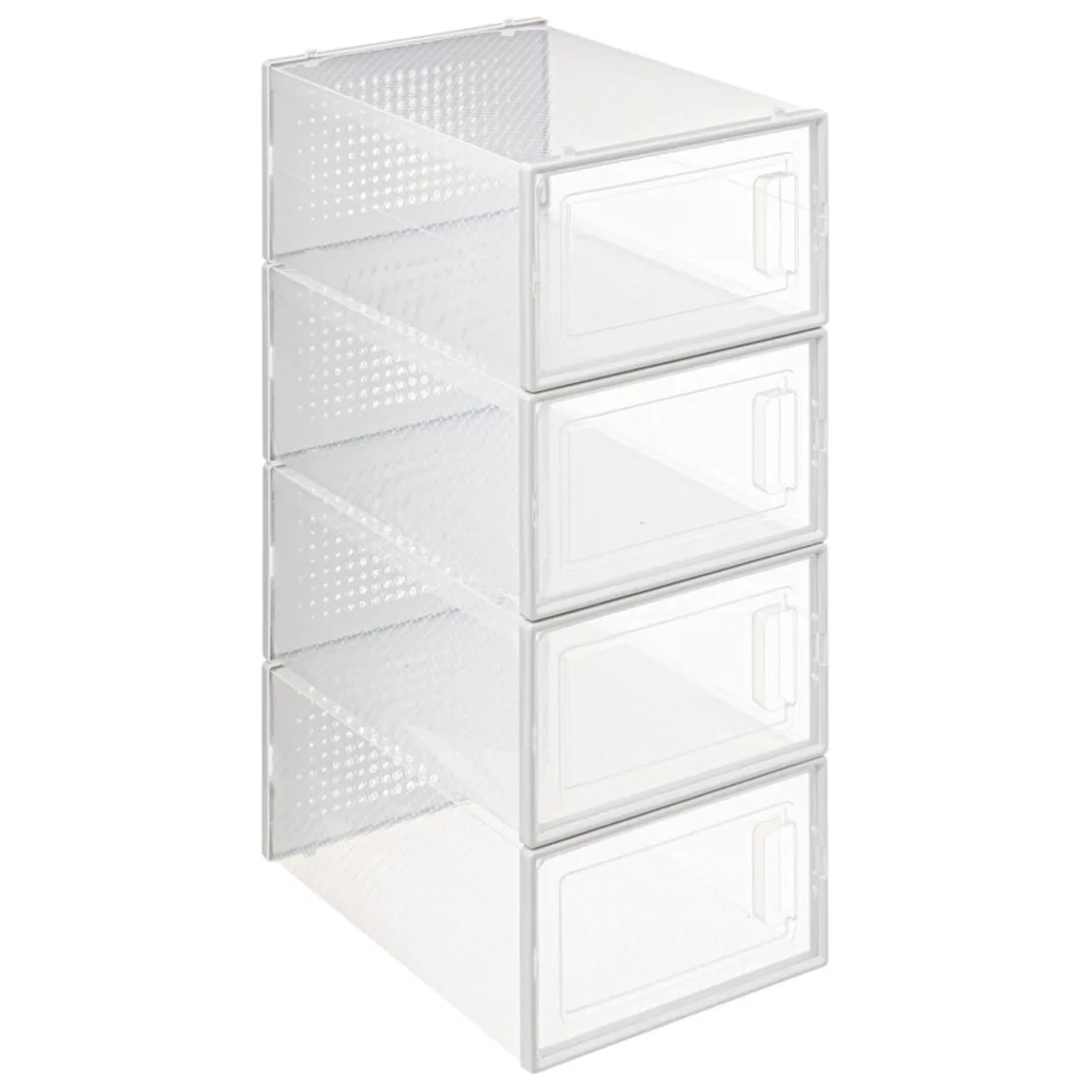 3S. x Home Lot de 4 boites range chaussures en plastique M ACCS Clearance