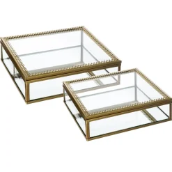 3S. x Home Lot de 2 Boîtes à Bijoux Métal Spirit Doré Online