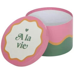 3S. x Home Lot de 4 boîtes Cherie rouge Discount