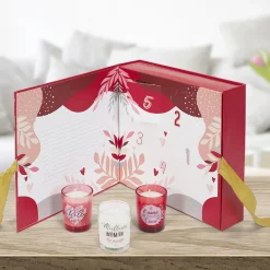 3S. x Home Lot de 5 Bougies Parfumées Calendrier Maman en verre Clearance