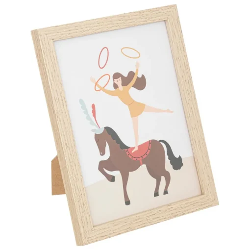 3S. x Home Lot de 3 cadres Beige en papier et bois Discount