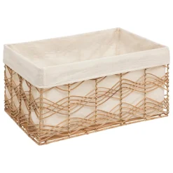 3S. x Home Lot de 4 cagettes en rotin