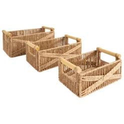 3S. x Home Lot de 3 caisses Eugène Beige New