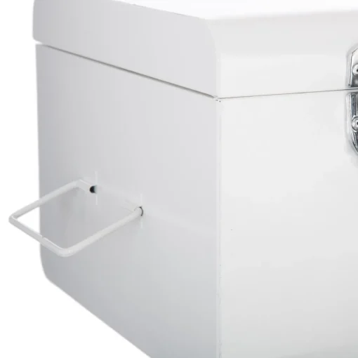 3S. x Home Lot de 2 Cantines métal blanches Online