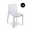 3S. x Home Lot De 4 Chaises Design Blanche GRUYER Online