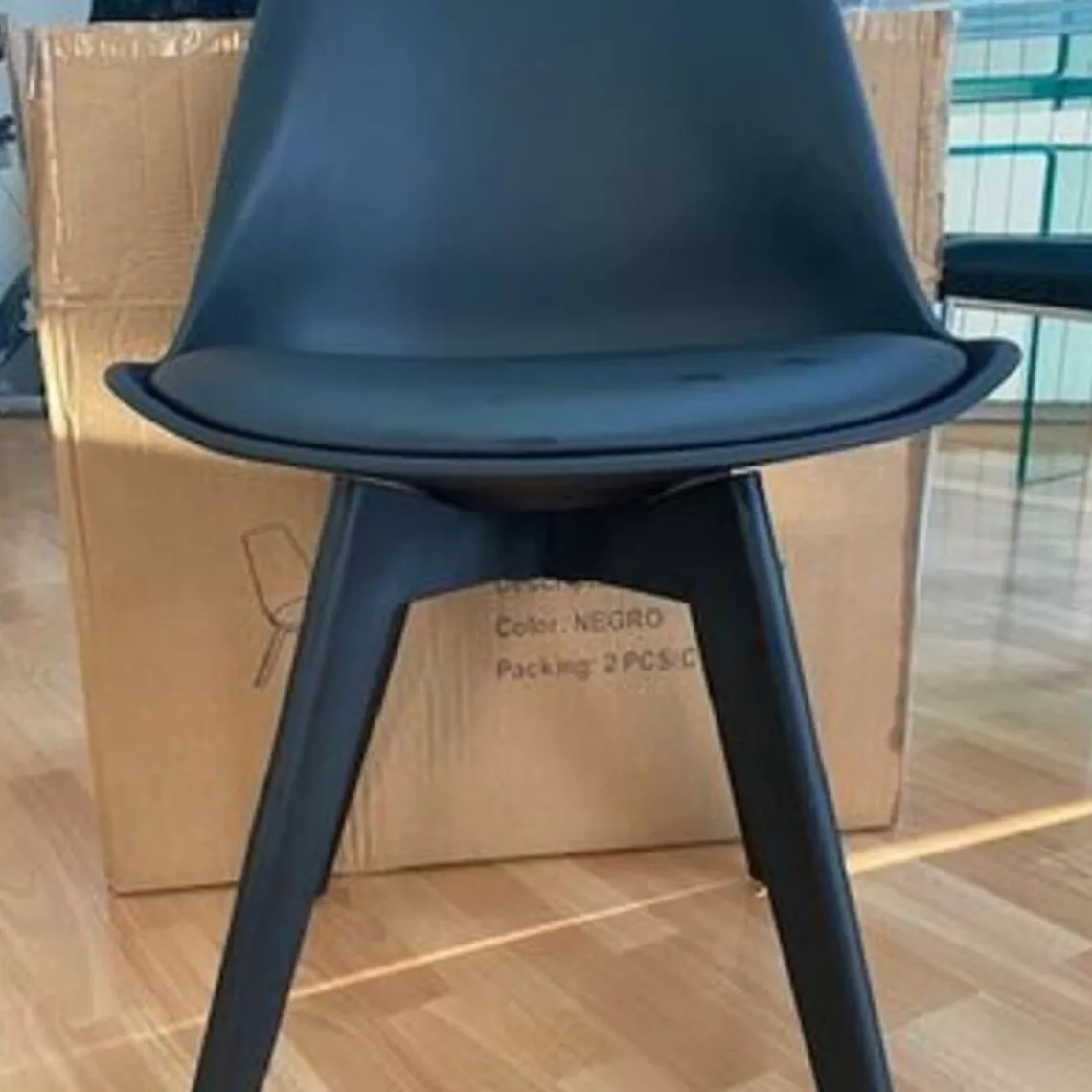 3S. x Home Lot de 2 chaises scandinaves es NIRA Noir Online