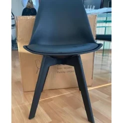 3S. x Home Lot de 2 chaises scandinaves es NIRA Noir Online