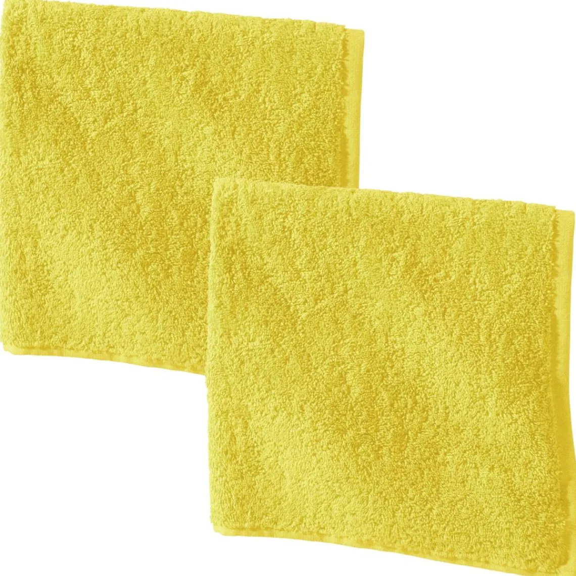Becquet Lot de 2 Essuie-mains PRATIK carré coloré Lauréat jaune Outlet