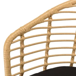 Macabane Lot de 2 fauteuils en rotin synthétique couleur naturelle MALO Hot