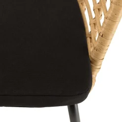 Macabane Lot de 2 fauteuils en rotin synthétique couleur naturelle MALO Hot