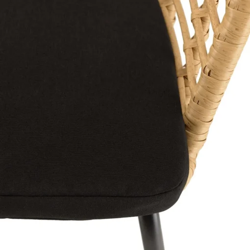 Macabane Lot de 2 fauteuils en rotin synthétique couleur naturelle MALO Hot
