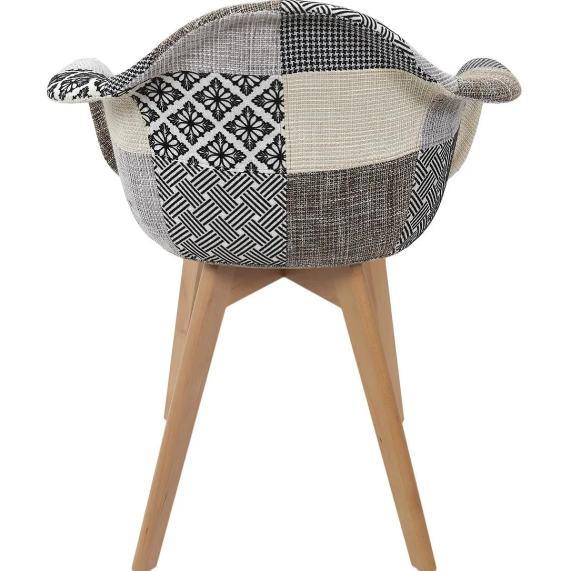 3S. x Home Lot de 2 Fauteuils Patchwork Gris Outlet