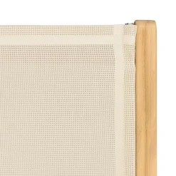 Macabane Lot de 2 fauteuils pliants textilène couleur beige Discount