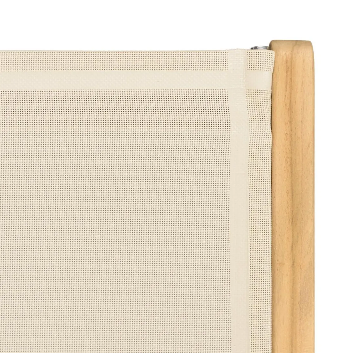 Macabane Lot de 2 fauteuils pliants textilène couleur beige Discount