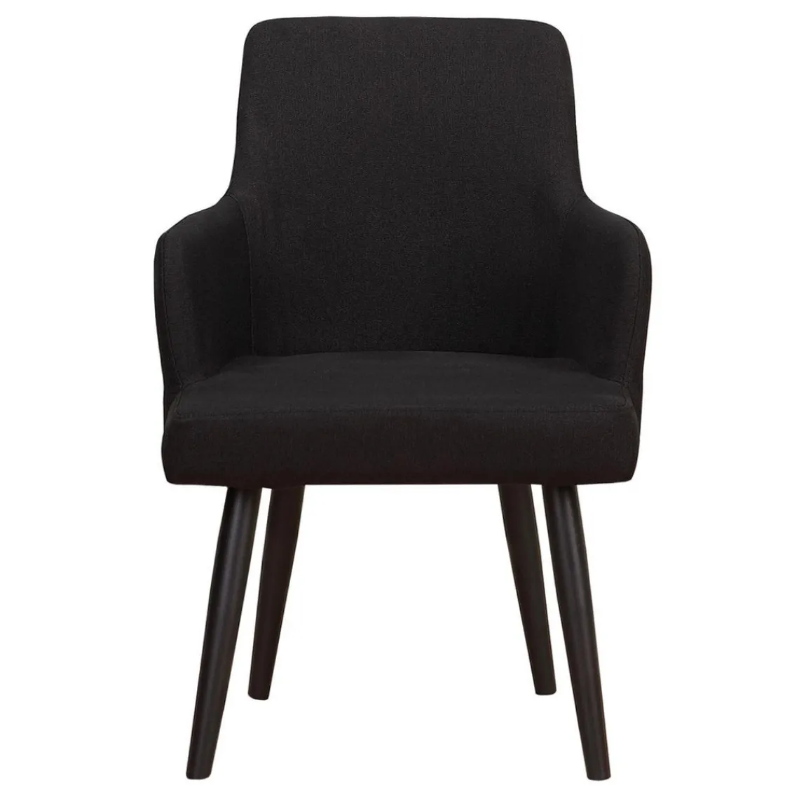 3S. x Home Lot de 2 Fauteuils Tissu LUDVIG Noir Clearance