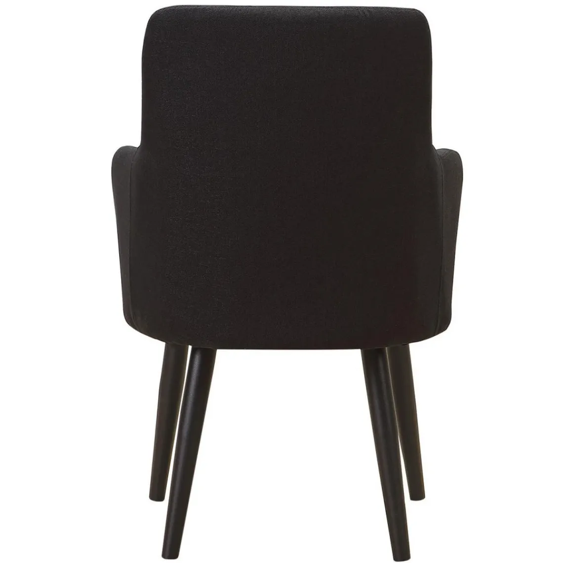 3S. x Home Lot de 2 Fauteuils Tissu LUDVIG Noir Clearance