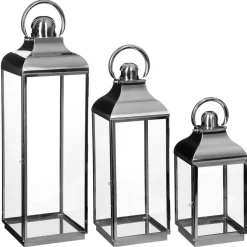 3S. x Home Lot De 3 Lanternes Inox Online