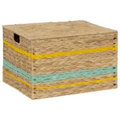 3S. x Home Lot de 2 malles de rangement pour jouet en jacynthe d'eau Outlet