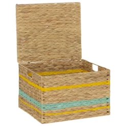 3S. x Home Lot de 2 malles de rangement pour jouet en jacynthe d'eau Outlet