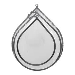 3S. x Home Lot de 3 miroirs goutte Leny Métal noir Discount