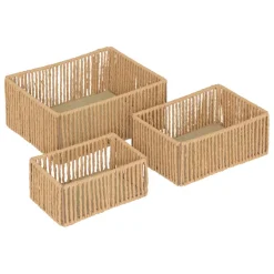3S. x Home Lot de 3 paniers Online