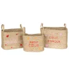 3S. x Home Lot de 3 paniers enfant Neree Motif cœur Outlet
