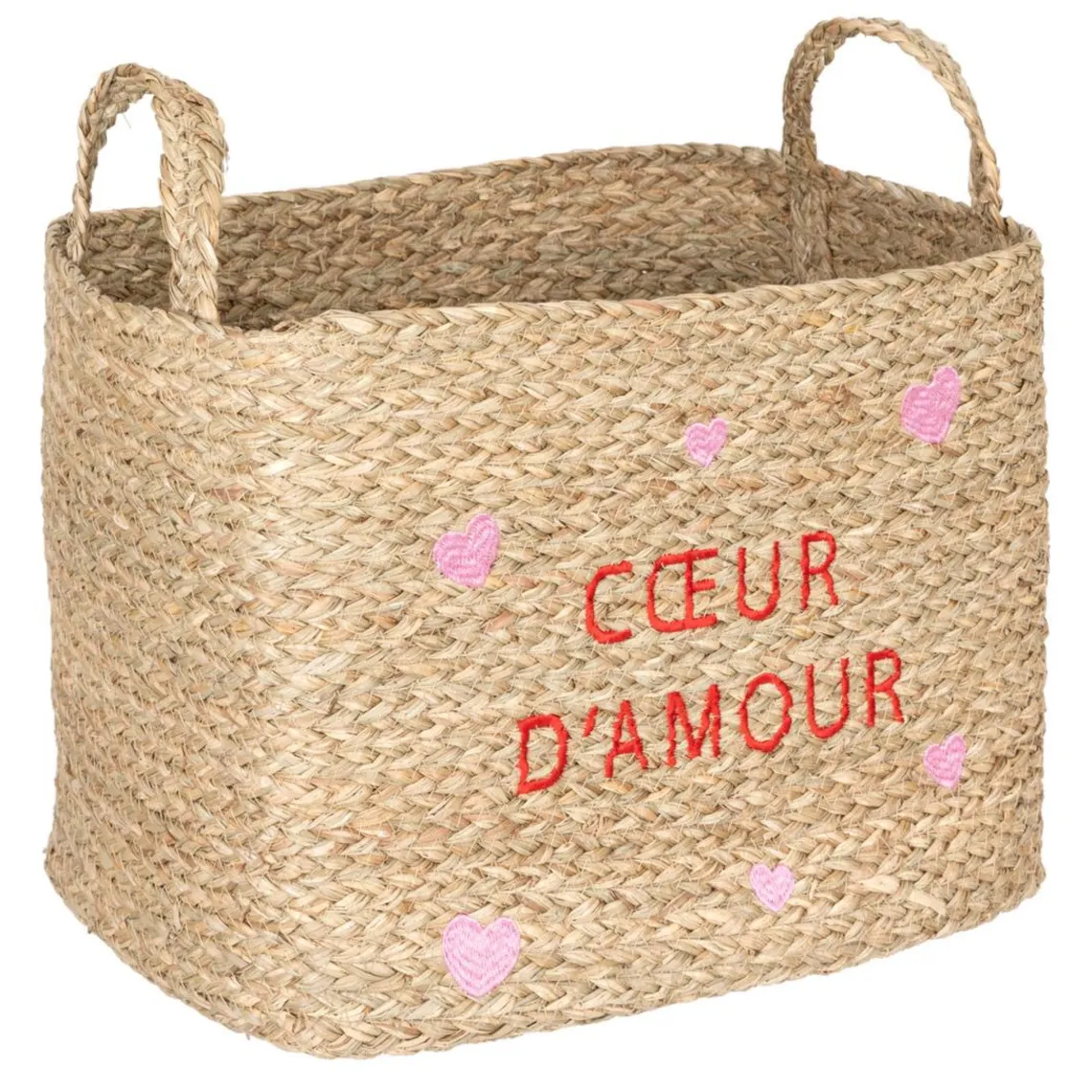 3S. x Home Lot de 3 paniers enfant Neree Motif cœur Outlet