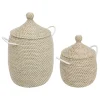 3S. x Home Lot de 2 paniers SOLEYA beige Discount