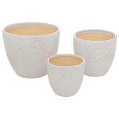 3S. x Home Lot de 3 pots New