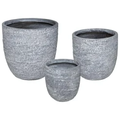 3S. x Home Lot de 3 Pots Fibre Max D 39 marine Sale