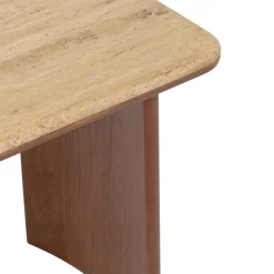 3S. x Home Lot de 2 tables basses Jivan Travertin Bois Clearance