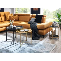 3S. x Home lot de 2 tables basses métal noir et or Online