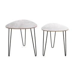 3S. x Home Lot de 2 tables d'appoint Discount