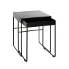 3S. x Home Lot de 2 tables d'appoint noir New