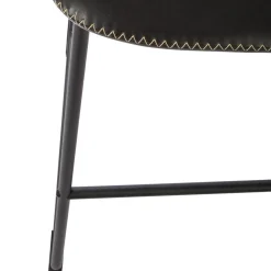 3S. x Home lot de 2 Tabouret de bar noir