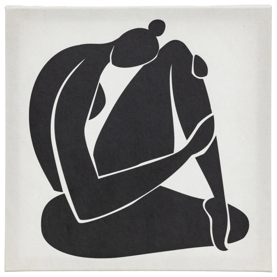 3S. x Home Lot de 5 toiles imprimées Cynthia et blanc Noir Clearance